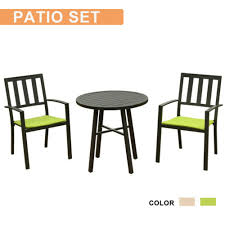 A wide variety of indoor bistro table set options are available to you, such as home furniture, outdoor furniture. Buy 3 Pieces Patio Furniture Set Metal Bistro Table 2 Chairs Outdoor Indoor Black Online In Kuwait 392713413207