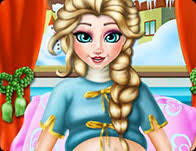 Pregnant Elsa Foot Check Up Girl Games