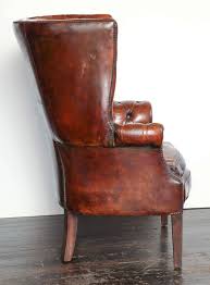 Georgian Style Leather Library Chair Library Chair Chair Mid Century Modern Chair