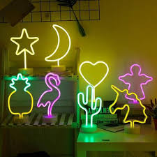 Neon Night Lights Art Interior