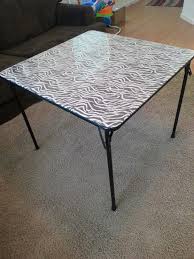 She Keeps Me In Stitches Card Table Makeover Table Folding Table