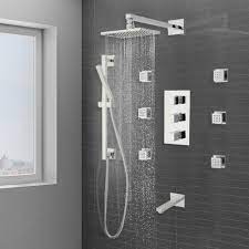 Shop Onassis Thermostatic Tub Shower System 6 Body Jets At Bathselect