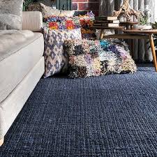 Target / home / 8 x 10 living room rugs (11287). Navy Hand Woven Chunky Loop Jute Area Rug 8x10 Kirklands