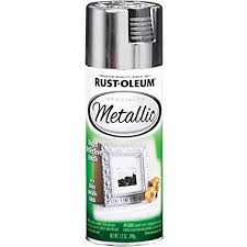 The spray paint can is easy to use and goes on exactly as the color shows on the cap of the can. Amazon Com Rust Oleum 7718830 Stops Rust Bright Coat Metallic Spray Paint 11 Oz Chrome 11 Ounce Home Improvement