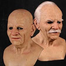 Halloween Old Man Mask Full Face Masks Headgear