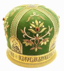 Mitre 1 480 00 Order Here Http Bit Ly 2i4g9b8 Catalogofgooddeeds Catalogofstelisabethconvent Christian Chri Liturgical Colours Mitered Brocade Fabric