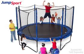 Upper bounce easy assemble spacious rectangular trampoline 4 #4. Jumpsport 12ft Stagedbounce Trampoline With Enclosure