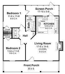 Choose your favorite 2 bedroom house plan from our vast collection. Cottage Style House Plan 2 Beds 1 Baths 800 Sq Ft Plan 21 169 Cottage Style House Plans Country Style House Plans Cottage Plan