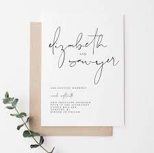 Minimalist Handwritten Wedding Invitation By Kelsie Wolfley Designs Junebug We In 2020 Minimal Wedding Invitation Etsy Wedding Invitations Simple Wedding Invitations