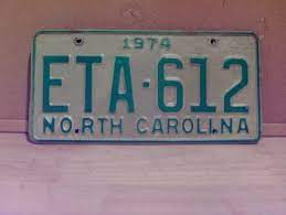 Item Offered Is A 1974 Nc License Plate In Vg Or Better Condition Price Includes Standard Shipping In The U S E Nc License Plate License Plate North Carolina
