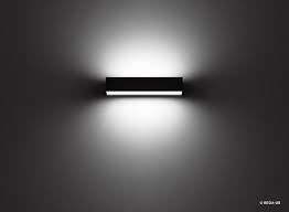 Rectangular Led Luminaire With Light Emission On 1 2 Sides Designed For Up Down Lighting Effects For Interior And Exteri Glass Diffuser Exterior Lighting Wall