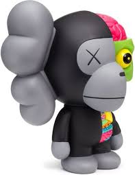Black Dissected Milo Companion By Kaws Bape Produced By Medicom Toy Surprised This Was Never Released Larger Art Toy Designer Toys Custom Toys