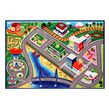 Disney Paw Patrol Multi Color 5 Ft X 7 Ft Juvenile Indoor Area Rug 46910 The Home Depot Play Rug Kids Area Rugs Paw Patrol Toys