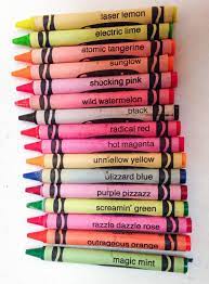 Crayola Fluorescent Crayons What S Inside The Box Crayon Crayola Crayola Crayons