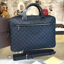 Louis Vuitton N41347 Porte Documents Business Briefcase Damier Cobalt Canvas Louis Vuitton Mens Bag Louis Vuitton Handbags Business Briefcase