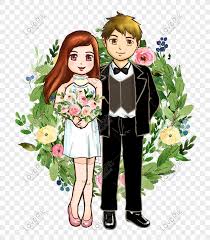Media sosial merupakan merupakan sarana chatting yang sekarang ini sedang digemari di seluruh pelosok negeri termasuk juga di negara kita. Ilustrasi Kartun Pernikahan Kartun Romantis Gambar Unduh Gratis Imej 611187557 Format Psd My Lovepik Com
