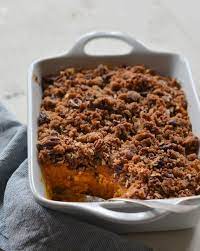 Sweet Potato Casserole With Pecan Streusel Once Upon A Chef Recipe Sweet Potato Casserole Sweet Potato Crisps Sweet Potato Recipes
