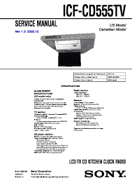sony icf cd555tv service manual free