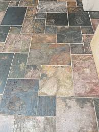 Which is the best pattern for travertine tile? Multicolor Slate French Pattern Stonelocator