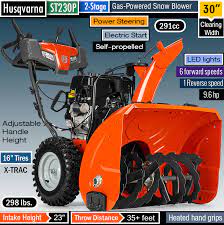 Husqvarna St230p Review Heavy Duty Husqvarna Snow Blowers