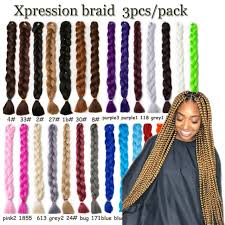 Buy kanekalon hair extensions and get the best deals at the lowest prices on ebay! Xpression Braid 82inch Kanekalon Braiding Hair 3 Packs 495gram Super Box Braids Ebay