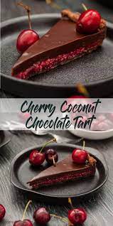 No Bake Cherry Ripe Slice Recipe Chocolate Tart Desserts Cherry Recipes