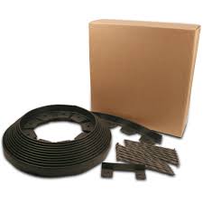 Ecoborder is an ecofriendly landscaping edge made of 100% recycled tires. Ecoborder 24 Ft No Dig Landscape Edging Black Pack Of 6 Walmart Com Walmart Com