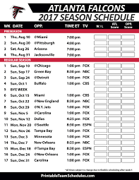 Atlanta Falcons Football Schedule 2017 Patriots Football