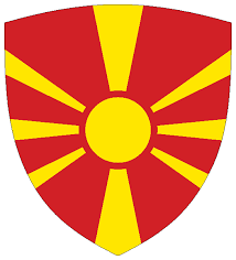 Flagge von nordmazedonien emoji gehört zu der kategorie flaggen, unterkategorie nationalflaggen. Flagge Nordmazedonien Wappenformig Grosse 1