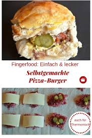 Fingerfood Pizza Burger Fingerfood Rezepte Fertiger Pizzateig