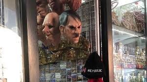 A new holocaust documentary narrated by british actor and harry potter star jason isaacs debuted this week for students in the united kingdom. Adolf Hitler Mask Czech Police Probe Shop In Prague Bbc News