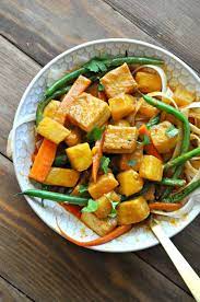Vegan Pineapple Tofu Curry Rabbit And Wolves Recipe Tofu Curry Spicy Recipes Vegan Curry Recipes