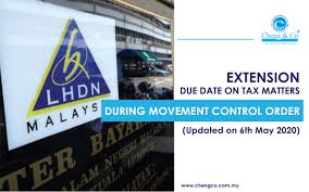The due date for filing income tax returns is the date by which the returns can be filed without any late fee or penalty. Extension Due Date On Tax Matters During Movement Control Order Latest Update 6th May 2020 Cheng Co