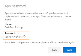 Again, input the app password in the auto account setup password fields. How To Use App Passwords With Codetwo Software