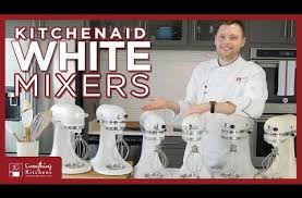 Kitchenaid, fiestaware, breville, cuisinart, vitamix Kitchenaid White Mixers Color Comparison Almond Cream Frosted Pearl Milkshake Mixer Youtube Kitchen Aid Almond Cream Kitchenaid Mixer Colors