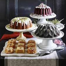 What's great about baking this marble bundt cake is that you don't have to do anything artsy with toothpicks or skewers to get a nice marble pattern inside. Nordic Ware Anniversary Bundt Pan Williams Sonoma