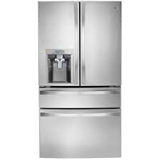 Keep fresh food organized with kenmore bottom freezer refrigerators. Kenmore Elite 72483 29 9 Cu Ft 4 Door Bottom Freezer Refrigerator Stainless Steel American Freight Sears Outlet
