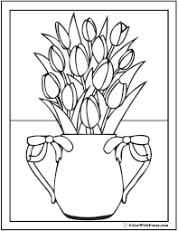 Big, bold, and beautiful pages really make a statement. Tulip Flower Coloring Pages 14 Pdf Printables