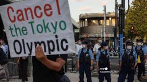 2022 di beijing, tiongkok (olimpiade musim dingin) situs web: Pembukaan Olimpiade Tokyo 2021 Diwarnai Aksi Protes Warga Jepang Di Luar Olympic Stadium Tribunnews Com Mobile