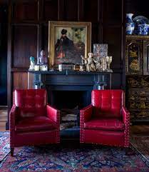 Omg I Want This House Provincetown Red Leather Chair Home Red Interiors