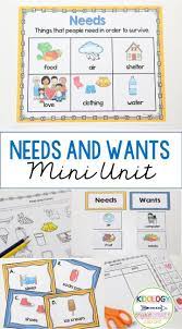 Needs And Wants Kindergarten Social Studies Activities Kindergarten Social Studies Kindergarten Lesson Plans