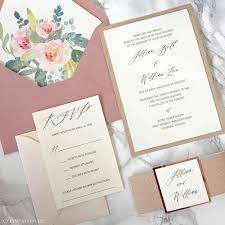 Dusty Pink And Rose Gold Glitter Wedding Invitation With Etsy Wedding Invitations Glitter Gold Glitter Wedding Invitations Trendy Wedding Invitations
