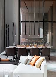 Off Grid Living Architect Soo K Chan Reveals Soori High Line Interiors Contemporary Dining Room Design Lobby Interior Design Dining Room Design