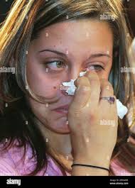 Widow of 48th Brigade Spc. Michael Stokely, 23, Niki Stokely, reacts during  a prayer vigil and moment of silence to honor Georgia soldiers who have  died in Iraq, at the Capitol in