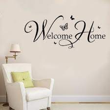 Free shipping on orders over $25 shipped by amazon. Wall Decal Welcome Home Wall Sticker Home Diy Vinyl Wall Mural Living Room Home Window Door Decoration Wall Art Mural Ay627 Wall Stickers Aliexpress