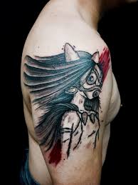 Tattoos & piercings in west village area. My First Tattoo Of San From Princess Mononoke From Kevin King At Mischief Tattoo In Nyc Tattoos Nerd Tattoo Sleeve Tattoos