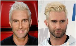 The maroon 5 lead singer adam levine, has bleached his hair platinum blond! Adam Levine Dyes Hair Blonde