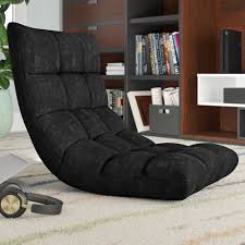 Ebern Designs Cushioned Floor Game Chair Reviews Wayfair Ca Gaming chair with foot rest.