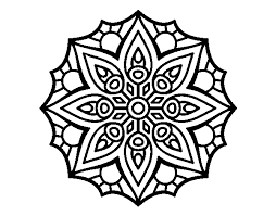 Disegno Di Mandala Semplice Simmetria Da Colorare Acolorecom