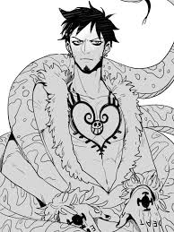 Even as a kid, strong enough to lift and throw a grown man into a dumpster. Trafalgar D Water Law One Piece One Piece Fanart Trafalgar Law One Piece Pictures